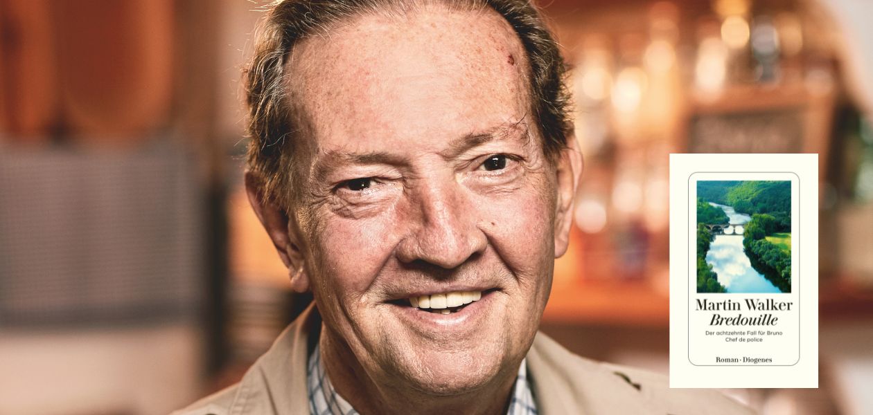 Portrait-Foto von Autor Martin Walker mit Bild vom Buchcover "Bredouille"