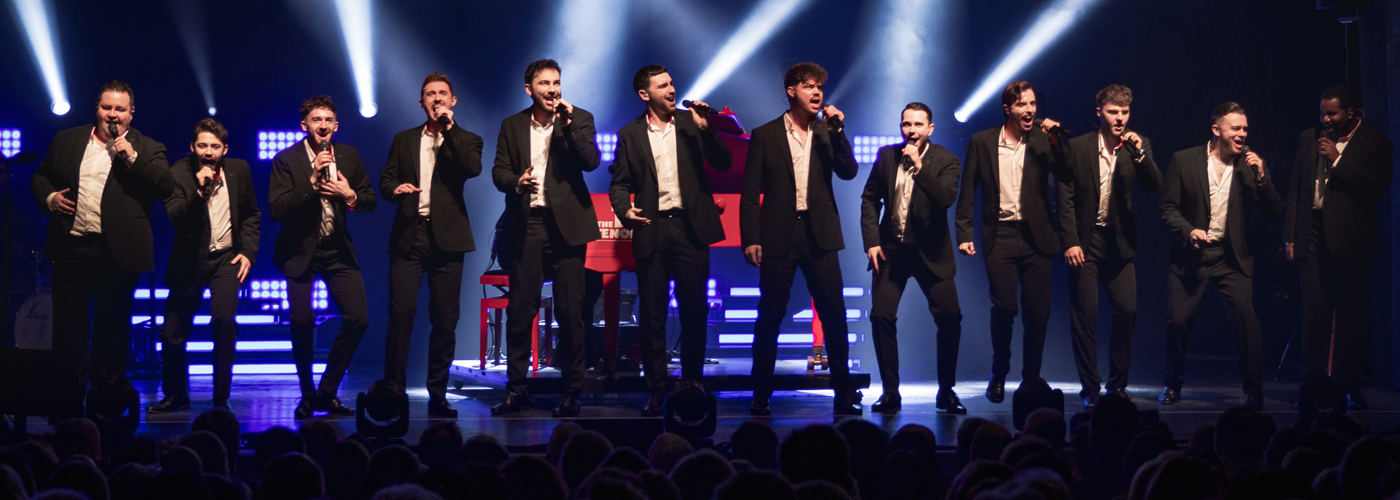 Pressefoto The 12 Tenors auf einer Bühne